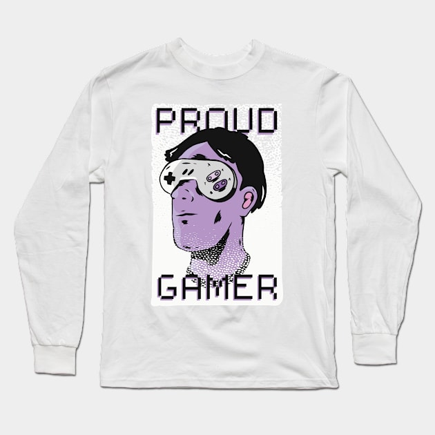 Proud Gamer Long Sleeve T-Shirt by HotspotMerchandise